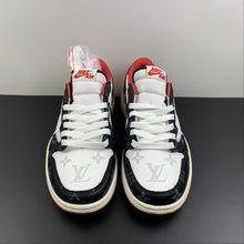 Cargar imagen en el visor de la galería, Air Jordan 1 Retro Low OG SP “Travis Scott and Louis Vuitton” Black Red LV DM7866-318
