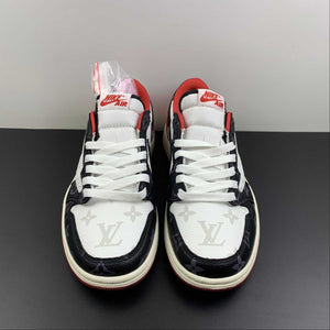 Air Jordan 1 Retro Low OG SP “Travis Scott and Louis Vuitton” Black Red LV DM7866-318