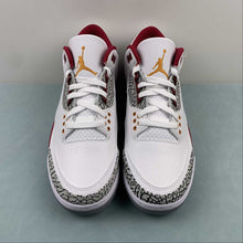 Cargar imagen en el visor de la galería, Air Jordan 3 Retro Cardinal Red White Light Curry Cement Gray CT8532-126
