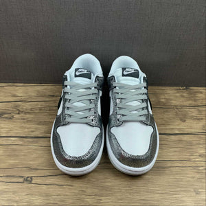 SB Dunk Low Shimmer Metallic Silver Black White DO5882-001