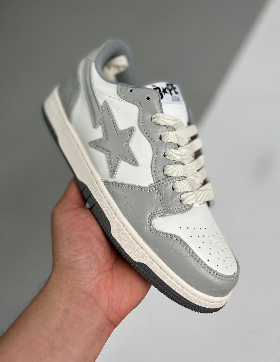 BAPE STA Light Grey Cream