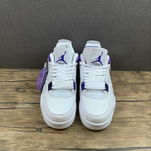 Cargar imagen en el visor de la galería, Air Jordan 4 Retro Court Purple Metallic White CT8527-115
