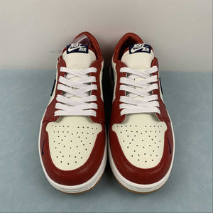 Air Jordan 1 Low OG Shattered Backboard Custom Edition Red White Black DZ0790-100