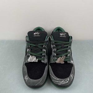 There Skateboards x SB Dunk Low Black Gorge Green White HF7743-001