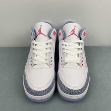 Cargar imagen en el visor de la galería, Air Jordan 3 Retro White Pink Glow Cobalt Bliss HQ0784-101
