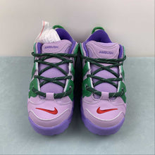 Cargar imagen en el visor de la galería, Air More Uptempo Low x AMBUSH Lilac Apple Green University Red FB1299 500
