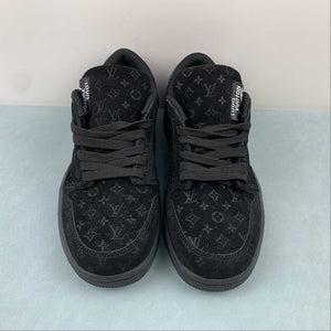 Off-White x Travis Scott x LV x Air Jordan 1 Low Black MS0232