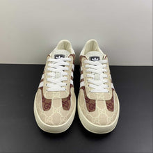 Cargar imagen en el visor de la galería, Adidas x Gucci Gazelle Beige Brown White
