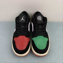 Cargar imagen en el visor de la galería, Air Jordan 1 Low Quai 54 White Black Scenery Green University Red FQ6703-100
