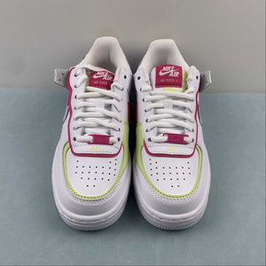 Air Force 1 Shadow White Fireberry Light Lemon Twist Blue Tint FQ8885-100