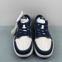 Cargar imagen en el visor de la galería, Fragment Design x Travis Scott x Air Jordan 1 Low OG SP LV White Dark Blue LX1988-103
