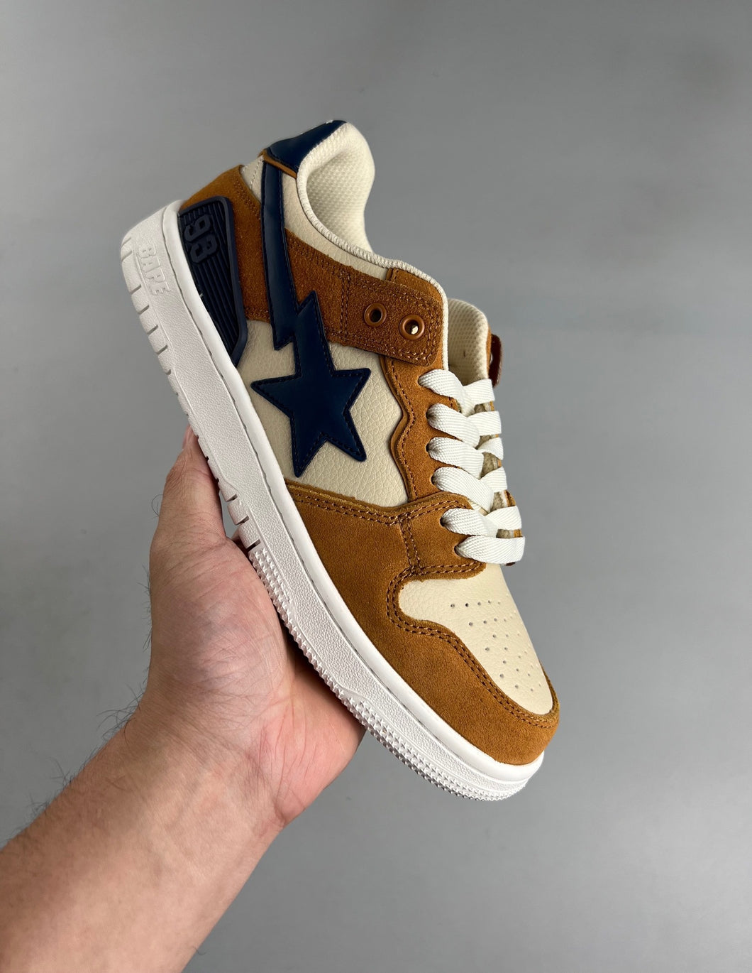 BAPE Sk8 STA Brown Black Beige White