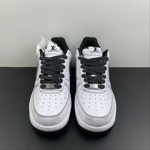 LV x Air Force 1 07 Low White Black Metallic Silver BS8805-602