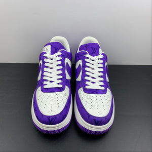 Louis Vuitton Trainer Snaker x Air Force 1 White Purple LK0231