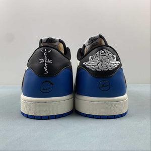 Travis Scott x Air Jordan 1 Low OG SP Blue Inverted Hook DM7866-888