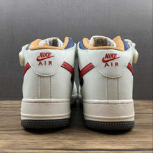 Cargar imagen en el visor de la galería, Air Force 1 07 Mid Beige Dark Blue University Red 512745-068
