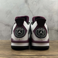 Cargar imagen en el visor de la galería, Air Jordan 4 Retro PSG Paris Saint Germain White Neutral Gray Black CZ5624-100
