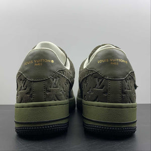 Louis Vuitton Trainer Snaker x Air Force 1 Green Camo LK0229