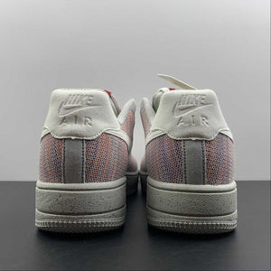 Air Force 1 Low Crater Wolf Gray Pure Platinum Gym Red DC4831-002
