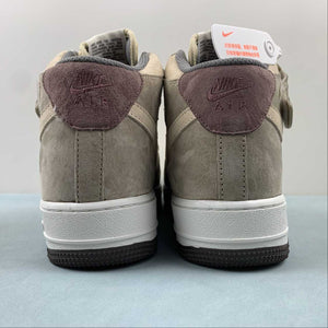 Air Force 1 07 Mid Suede Gray Yellow CG9908-102