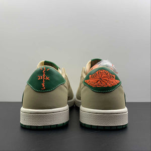 Travis Scott x Gucci x Air Jordan 1 Low OG Gray White Green DM7866-198