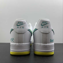Cargar imagen en el visor de la galería, Air Force 1 Low White Ligth Green Tick Yellow AF1234-001
