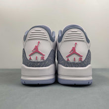 Cargar imagen en el visor de la galería, Air Jordan 3 Retro White Pink Glow Cobalt Bliss HQ0784-101
