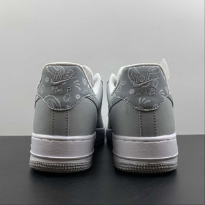 Air Force 1 07 Low Cashew Flower Grey White XM6321-736