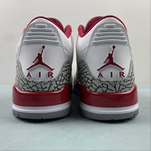 Cargar imagen en el visor de la galería, Air Jordan 3 Retro Cardinal Red White Light Curry Cement Gray CT8532-126
