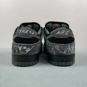 There Skateboards x SB Dunk Low Black Gorge Green White HF7743-001