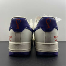 Cargar imagen en el visor de la galería, Air Force 1 07 Low FIFA WORLD CUP White Blue Red Customised DQ7658-300
