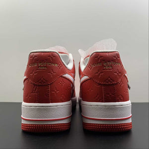 Louis Vuitton x Air Force 1 Red Embossing LS0232