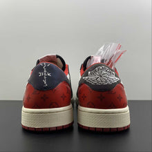 Cargar imagen en el visor de la galería, Air Jordan 1 Retro Low OG SP “Travis Scott and Louis Vuitton” Black Red LV DM7866-318
