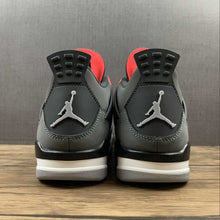 Cargar imagen en el visor de la galería, Air Jordan 4 Retro Infrared 23 Black Dark Grey Cement Grey DH6927-061
