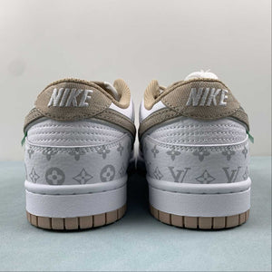 LV x SB Dunk Low White Kakhi LV0526-596