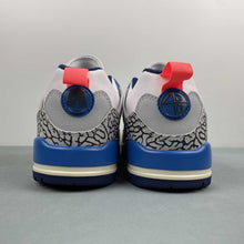 Cargar imagen en el visor de la galería, Air Jordan Spizike Low White Pure Platinum Blue Void Hot Lava FQ1759-110
