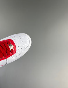 BAPE STA Patent Leather White Red