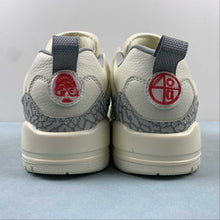 Cargar imagen en el visor de la galería, Air Jordan Spizike Low Off White Gray Yellow Red FQ1579-100
