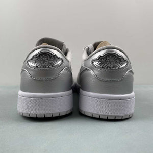 Air Jordan 1 Low OG Metallic Silver Neutral Grey White CZ0790-002