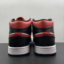 Cargar imagen en el visor de la galería, Air Jordan 1 Mid White Black Red 554724-079
