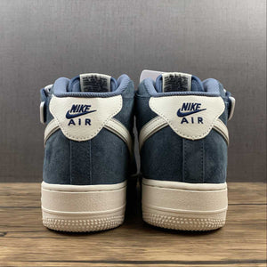 Air Force 1 07 Mid Suede Navy Blue White AA1118-007