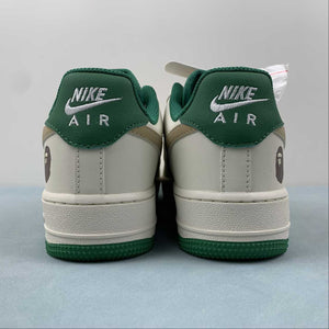 Air Force 1 07 Low BAPE Beige Green Yellow HX123-007