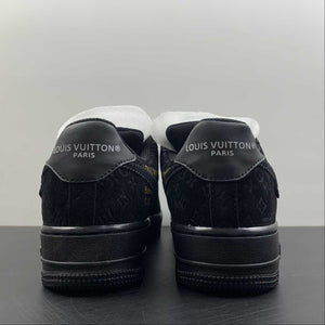 LV x Air Force 1 07 Low Black Metallic Gold LD0212