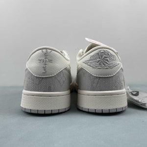 Fragment Design xTravis Scott x Air Jordan 1 Low OG SP LV Beige Light Gray LJ5188-004