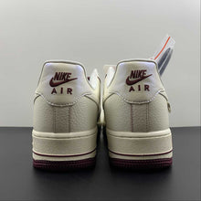 Cargar imagen en el visor de la galería, Air Force 1 07 Low Pearlescent Beige Dark Red DD9915-666
