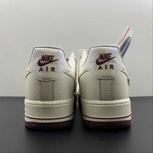 Air Force 1 07 Low Pearlescent Beige Dark Red DD9915-666
