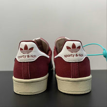 Cargar imagen en el visor de la galería, Adidas Campus 80s Sporty &amp; Rich Merlot Cream HQ6074
