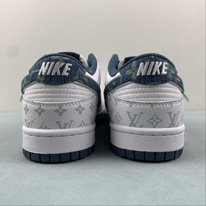 SB Dunk Low LV White Dark blue LV0526-593