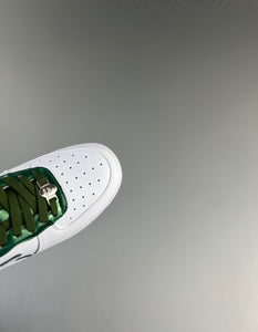 BAPE STA Patent Leather White Green