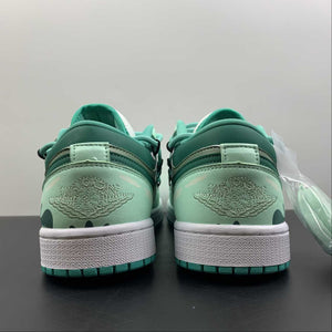 Air Jordan 1 Low White New Emerald-White DC0774-132
